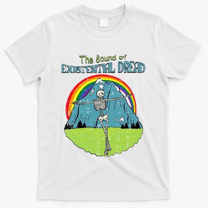 The Sound Of Existential Dread Skeleton Fun Retro T-Shirt