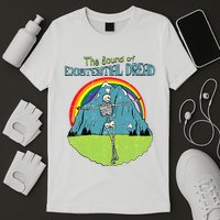 The Sound Of Existential Dread Skeleton Fun Retro T-Shirt