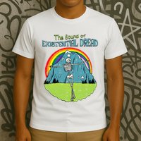 The Sound Of Existential Dread Skeleton Fun Retro T-Shirt