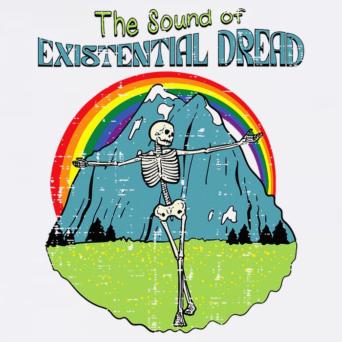 The Sound Of Existential Dread Skeleton Fun Retro T-Shirt