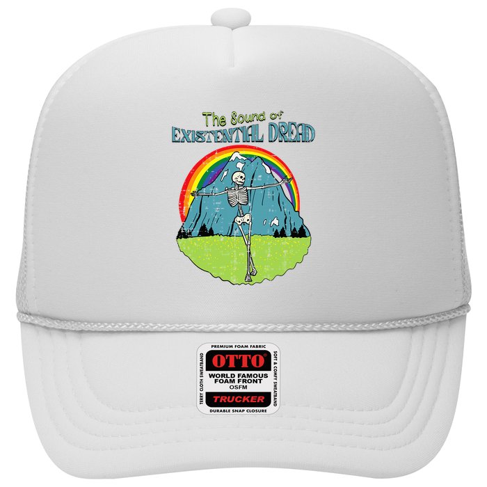 The Sound Of Existential Dread Skeleton Fun Retro Trucker Hat