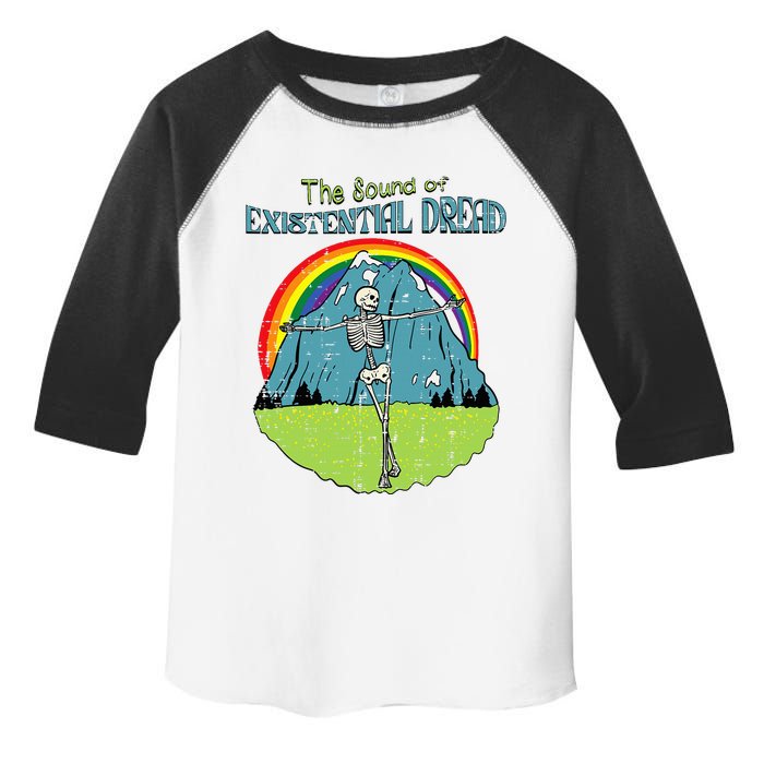 The Sound Of Existential Dread Skeleton Fun Retro Toddler Fine Jersey T-Shirt