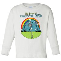 The Sound Of Existential Dread Skeleton Fun Retro Toddler Long Sleeve Shirt