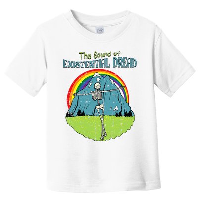 The Sound Of Existential Dread Skeleton Fun Retro Toddler T-Shirt