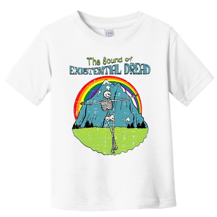 The Sound Of Existential Dread Skeleton Fun Retro Toddler T-Shirt