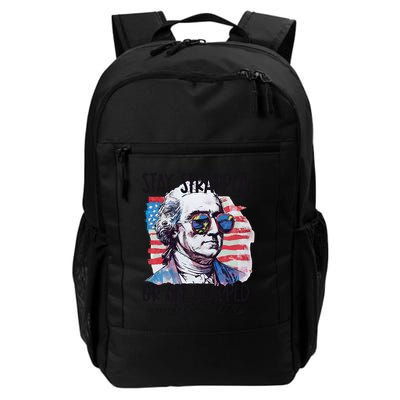 Tay Strapped Or Get Clapped George Washington 1776 Daily Commute Backpack