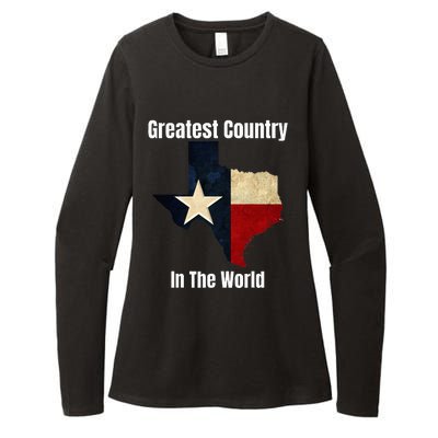 The State Of Texas Is The Greatest Country In The World Womens CVC Long Sleeve Shirt