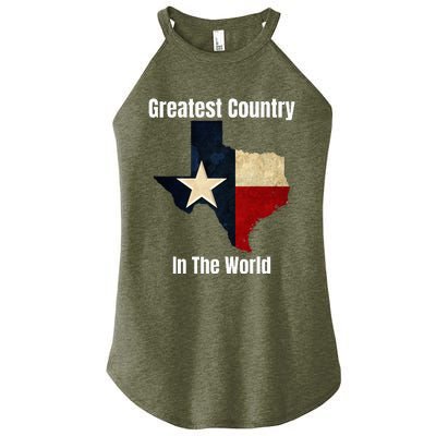 The State Of Texas Is The Greatest Country In The World Women's Perfect Tri Rocker Tank