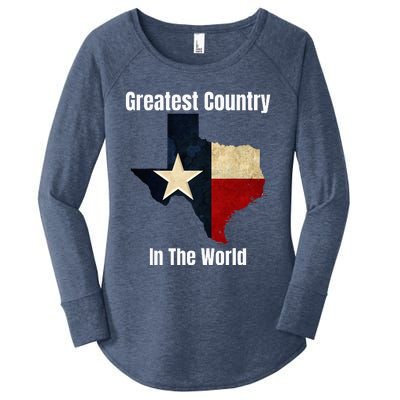 The State Of Texas Is The Greatest Country In The World Women's Perfect Tri Tunic Long Sleeve Shirt