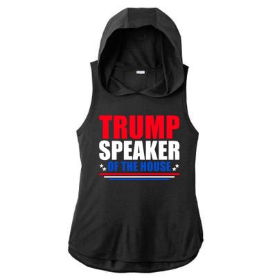 Trump Speaker Of The House Ladies PosiCharge Tri-Blend Wicking Draft Hoodie Tank