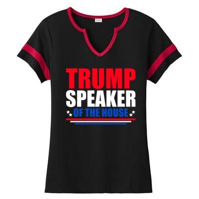 Trump Speaker Of The House Ladies Halftime Notch Neck Tee