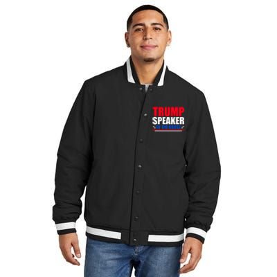 Trump Speaker Of The House Insulated Varsity Jacket