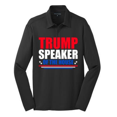 Trump Speaker Of The House Silk Touch Performance Long Sleeve Polo