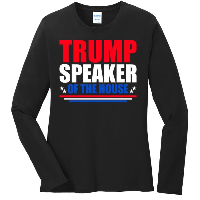 Trump Speaker Of The House Ladies Long Sleeve Shirt