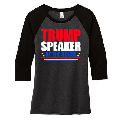 Trump Speaker Of The House Women's Tri-Blend 3/4-Sleeve Raglan Shirt