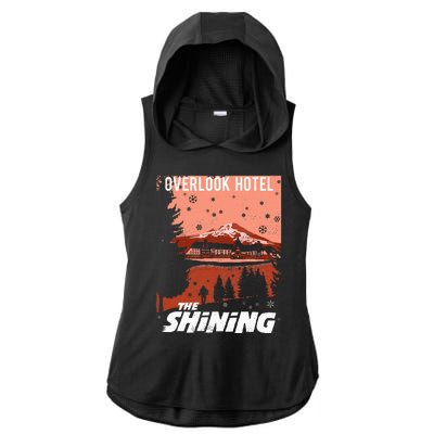 The Shining Overlook Ad Ladies PosiCharge Tri-Blend Wicking Draft Hoodie Tank