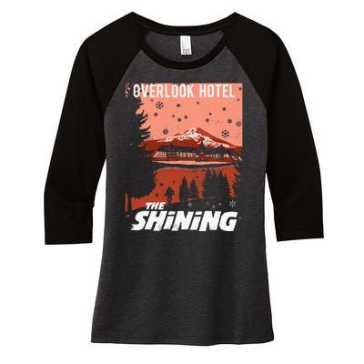 The Shining Overlook Ad Women's Tri-Blend 3/4-Sleeve Raglan Shirt