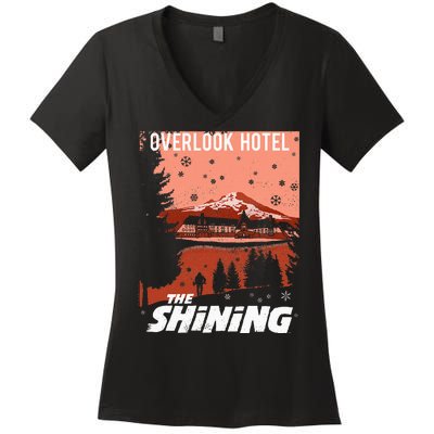 The Shining Overlook Ad Women's V-Neck T-Shirt