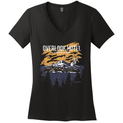 The Shining Overlook Women's V-Neck T-Shirt