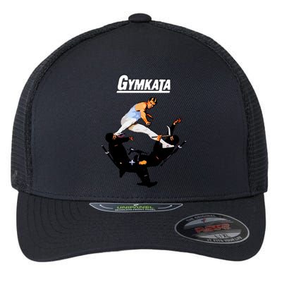 The Skill Of Gymnastics The Kill Of Karate. Flexfit Unipanel Trucker Cap