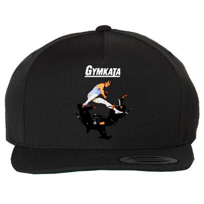 The Skill Of Gymnastics The Kill Of Karate. Wool Snapback Cap