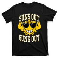 Trendy Suns Out Guns Out Cool Muscle Sun T-Shirt