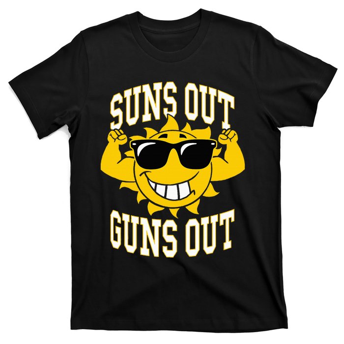 Trendy Suns Out Guns Out Cool Muscle Sun T-Shirt