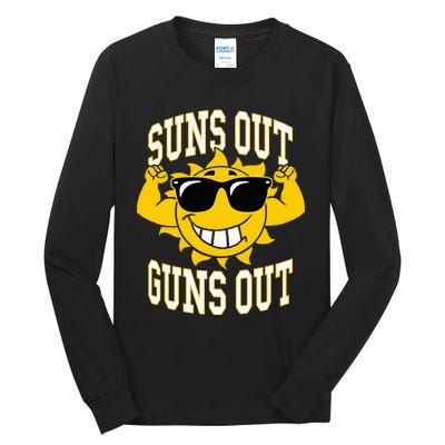 Trendy Suns Out Guns Out Cool Muscle Sun Tall Long Sleeve T-Shirt