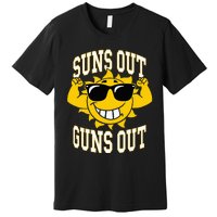 Trendy Suns Out Guns Out Cool Muscle Sun Premium T-Shirt