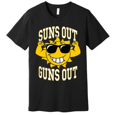 Trendy Suns Out Guns Out Cool Muscle Sun Premium T-Shirt