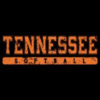 Tennessee Softball Orange Vintage Text Bucket Hat