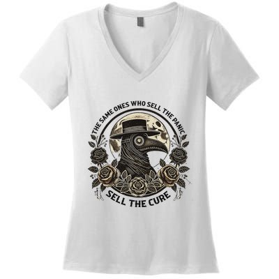 The Same Ones Who Sell The Panic Sell Women's V-Neck T-Shirt