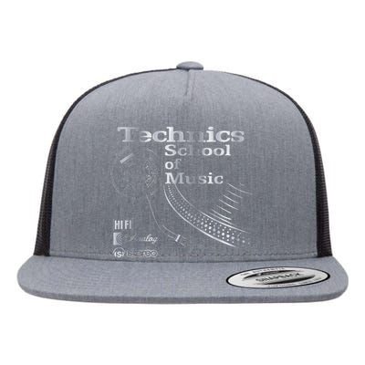 Technics School Of Music Flat Bill Trucker Hat