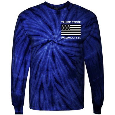 Trump Store Of Panama City Thin Blue Line Tie-Dye Long Sleeve Shirt