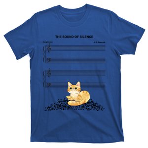 The Sound Of Silence Music And Cat Lover Meaningful Gift T-Shirt