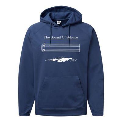 The Sound Of Silence Gift Performance Fleece Hoodie