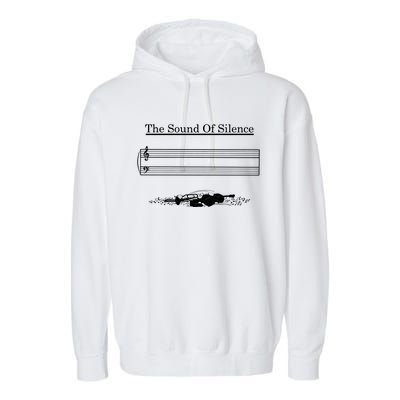 The Sound Of Silence Gift Garment-Dyed Fleece Hoodie