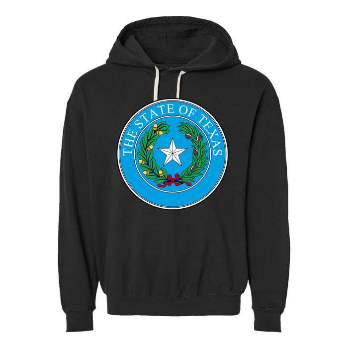 The State Of Texas Seal Garment-Dyed Fleece Hoodie