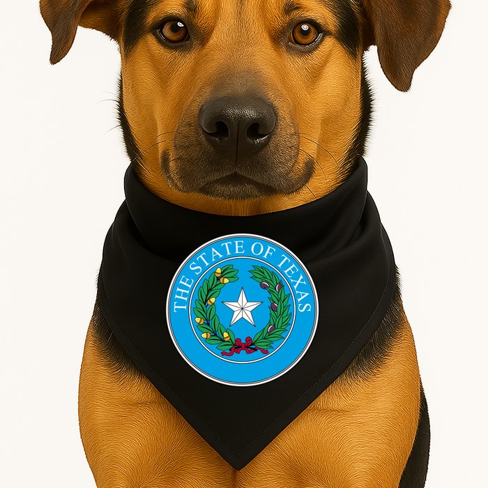 The State Of Texas Seal USA-Made Doggie Bandana