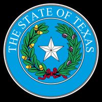 The State Of Texas Seal USA-Made Doggie Bandana
