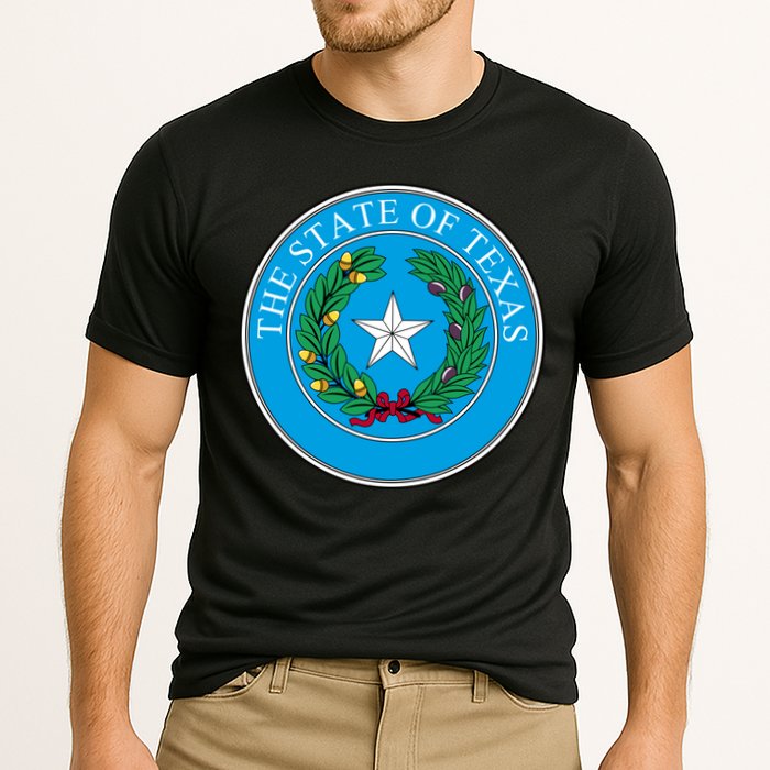 The State Of Texas Seal Cooling Performance Crew T-Shirt
