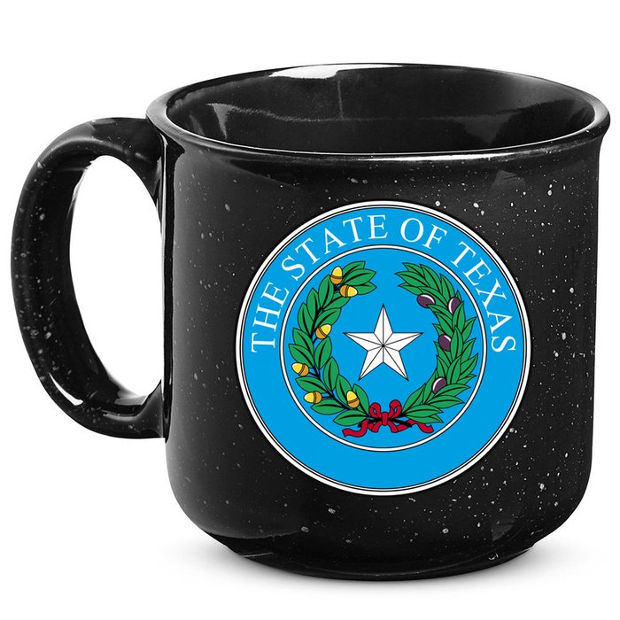 The State Of Texas Seal 15oz Campfire Ceramic Mug