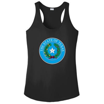 The State Of Texas Seal Ladies PosiCharge Competitor Racerback Tank