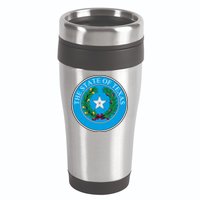 The State Of Texas Seal 16oz Travel Tumbler