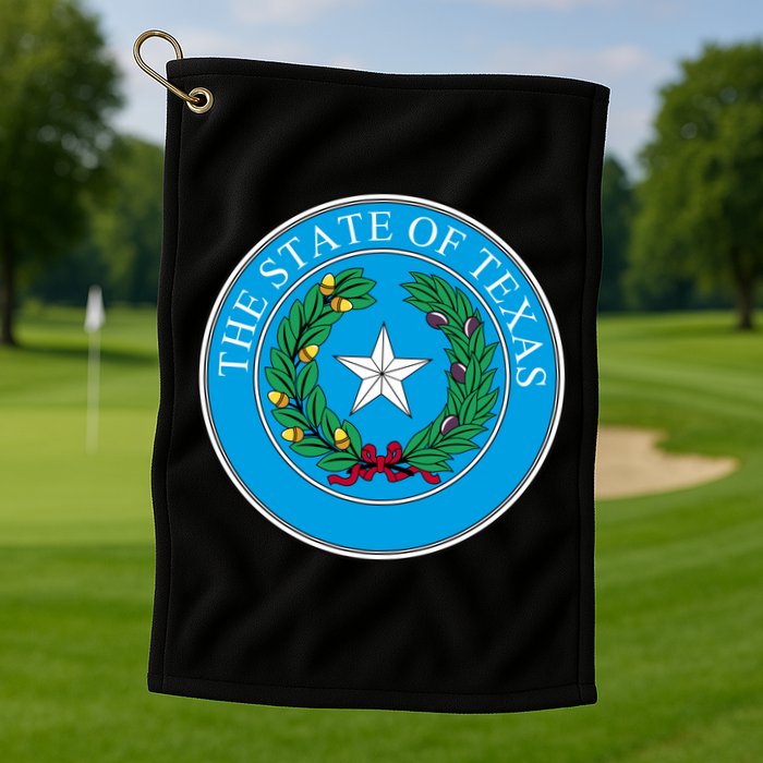 The State Of Texas Seal Golf Towel