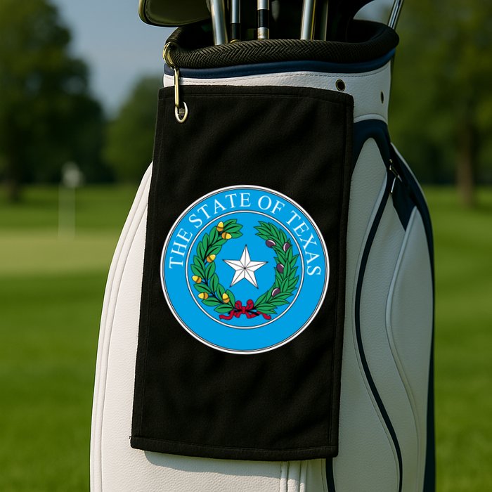 The State Of Texas Seal Golf Towel