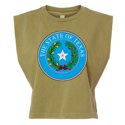 The State Of Texas Seal Garment-Dyed Women's Muscle Tee
