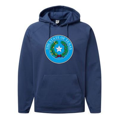 The State Of Texas Seal Performance Fleece Hoodie