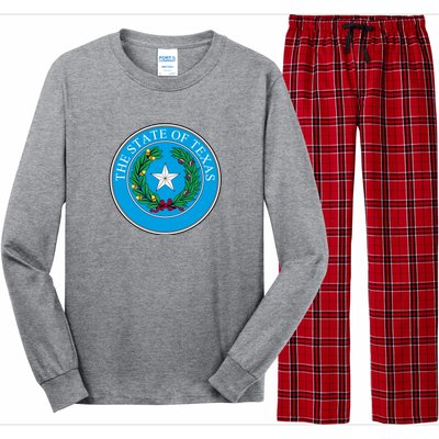 The State Of Texas Seal Long Sleeve Pajama Set