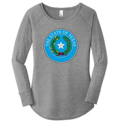 The State Of Texas Seal Women's Perfect Tri Tunic Long Sleeve Shirt